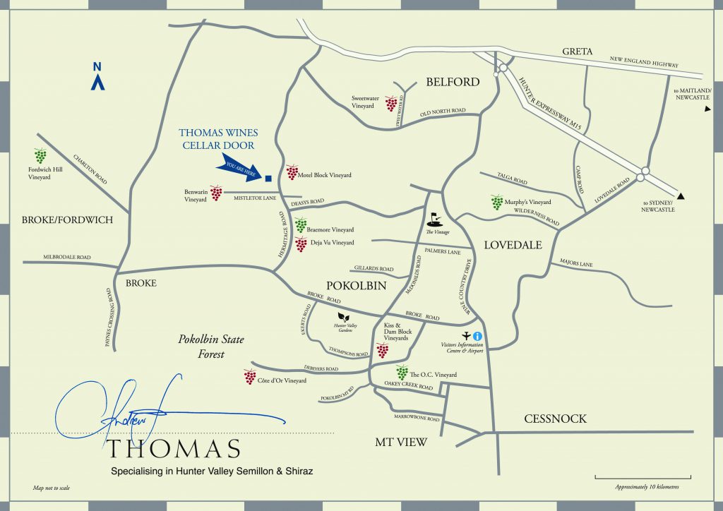 托马斯葡萄园地图