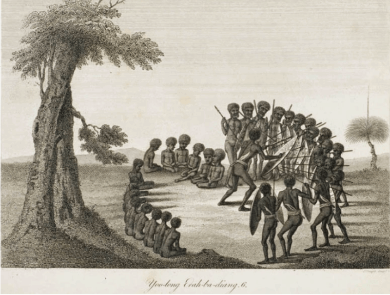 大约在1798年，卡迪加尔人在玉荣角的入会仪式
