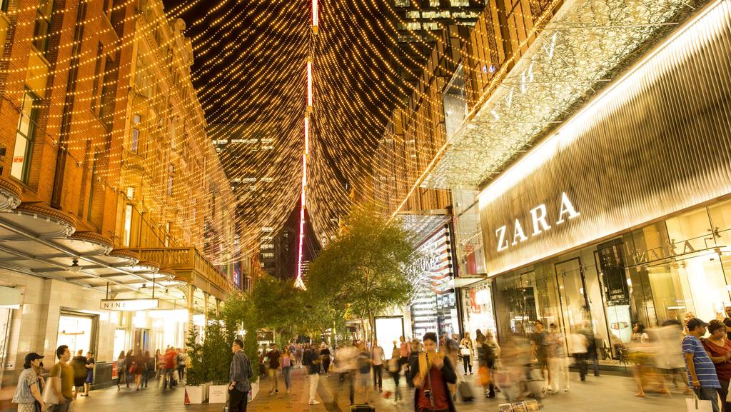 皮特街购物中心圣诞节夜景